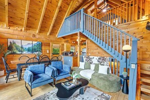 Smart TV, fireplace, video games, ping pong