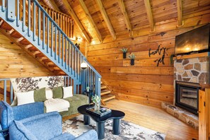 Smart TV, fireplace, video games, ping pong