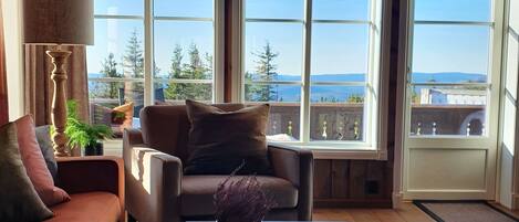 Televisión y chimenea