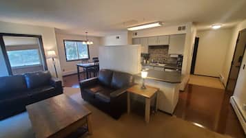 Een smart-tv, een open haard, videogames en een dvd-speler