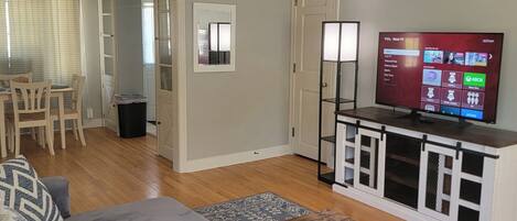 Smart TV, video games, DVD player, books