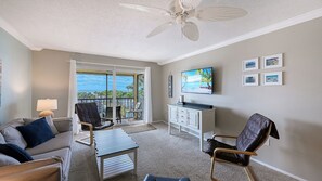 TV, ping pong, books