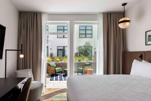 Rom, 1 kingsize-seng, terrasse (Urban) | Sengetøy i egyptisk bomull, sengetøy av topp kvalitet og dundyner