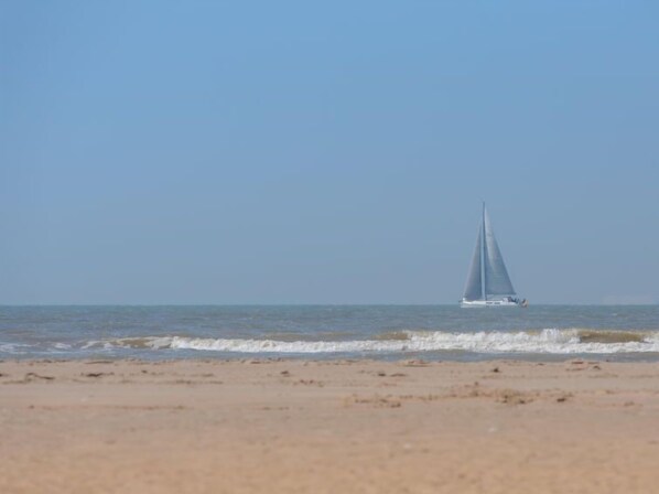 Vlak bij het strand