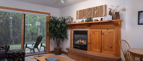 TV connectée, cheminée