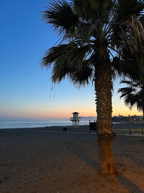 Vlak bij het strand