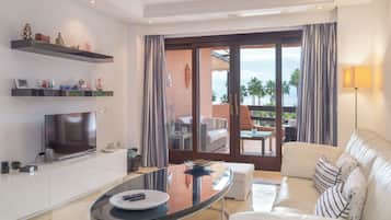 Televisie en een tafeltennistafel