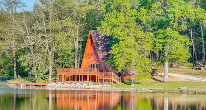 Lakefront A-Frame Cabin with Community Perks