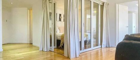 2 bedrooms, iron/ironing board, travel crib, free WiFi