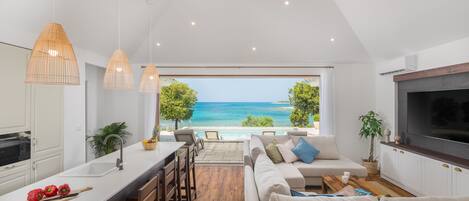 Design Villa | Private kitchen | Full-size fridge, microwave, oven, dishwasher