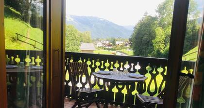 Cozy apartment for 4, pets welcome, center of Morillon