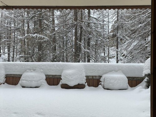 Apartamento de 70m², 3 habitaciones, a pie de pistas, terraza, WIFI y aparcamiento