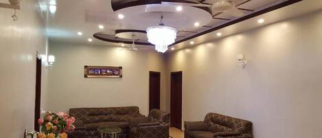 Sittområde i lobbyn