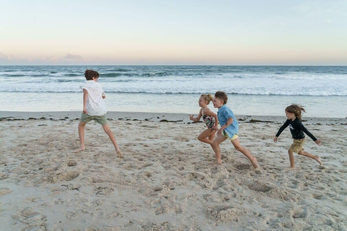 On the beach