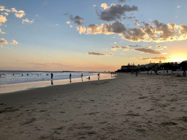 On the beach