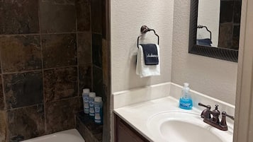 Bathtub, hair dryer