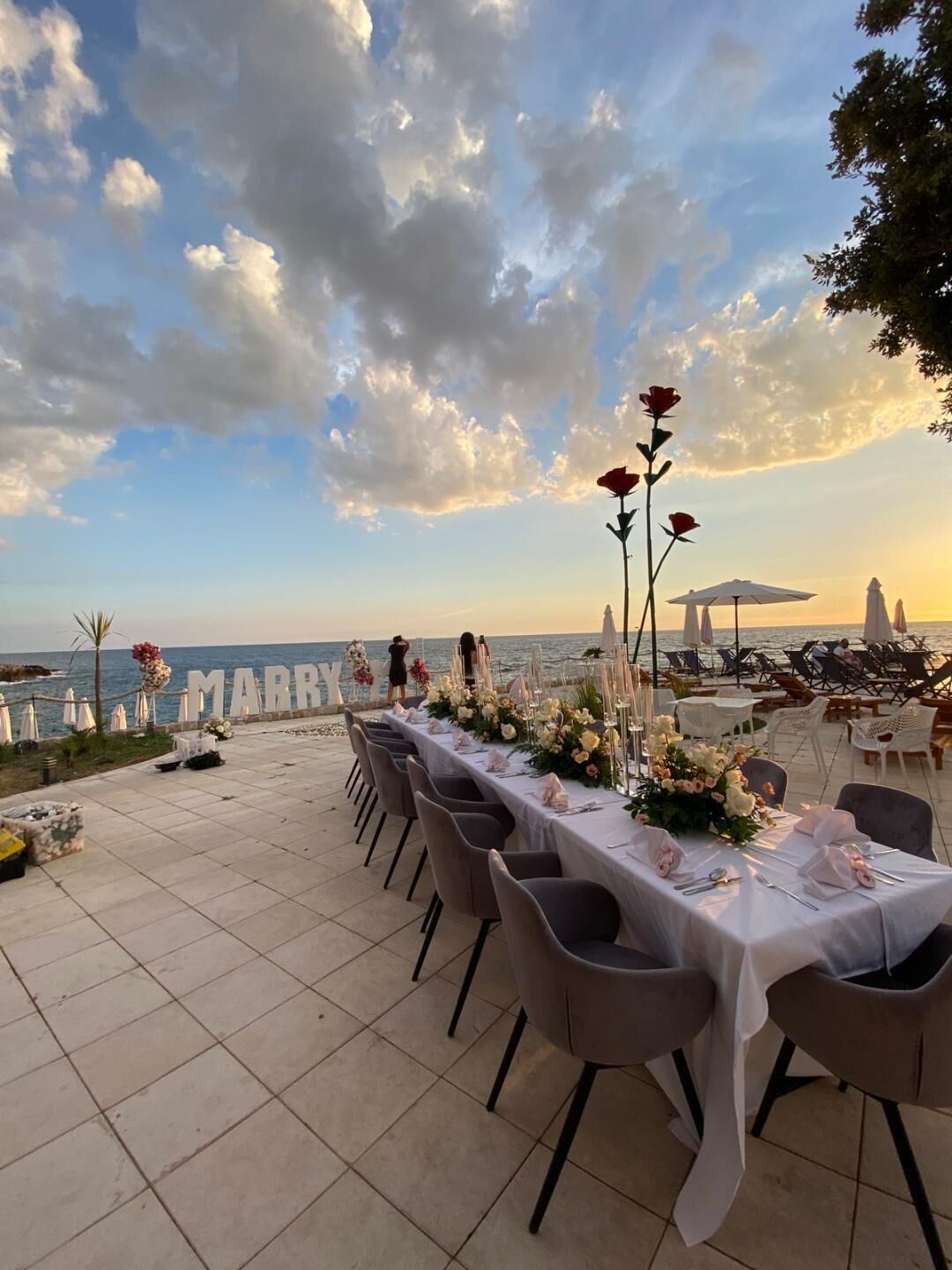 Área de bodas al aire libre