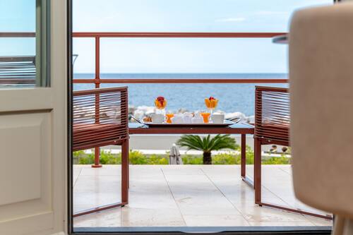 Doppia Premier, 1 camera da letto, terrazzo, vista mare | Vista dalla camera