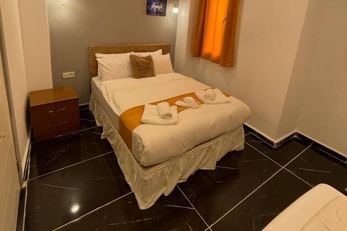 Desk, iron/ironing board, WiFi (free), bed sheets