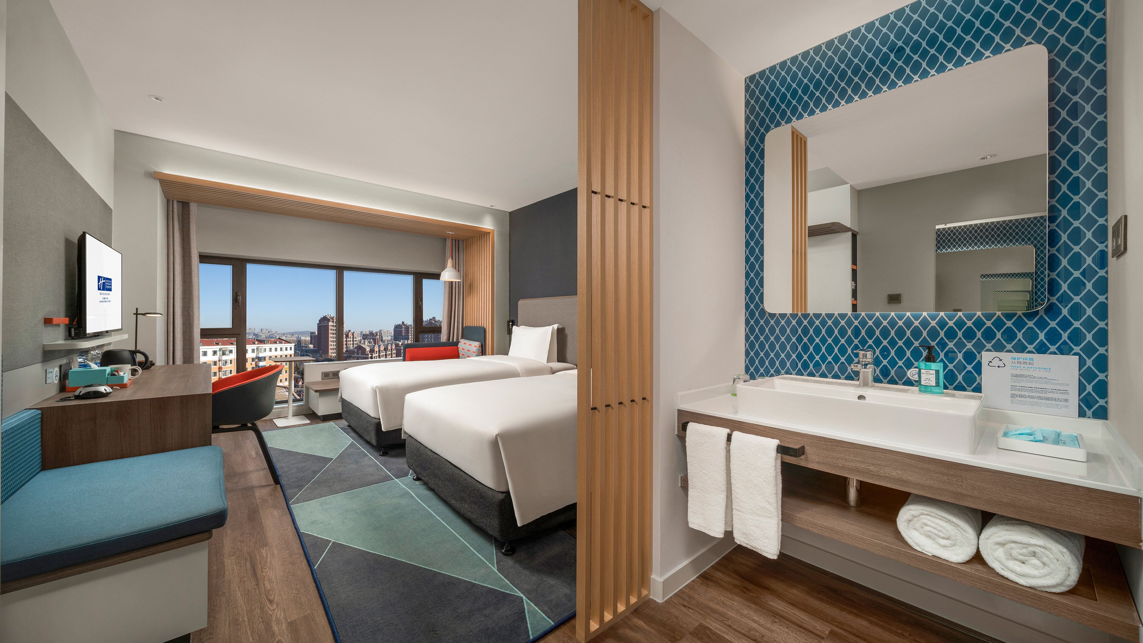 Kamar Standar, 2 Tempat Tidur Twin | Seprai premium, brankas, dan didekorasi berbeda-beda