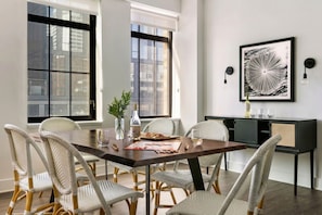 Superior Apartment, 1 Bedroom | Living area | 40-inch flat-screen TV with digital channels, TV