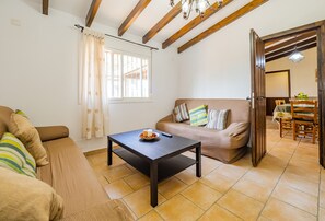 Televisión y chimenea 