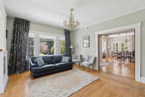 TV, fireplace - A historic treasure in Southern Maine, very unique and spacious   (Biddeford)