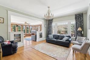 TV, fireplace - A historic treasure in Southern Maine, very unique and spacious   (Biddeford)