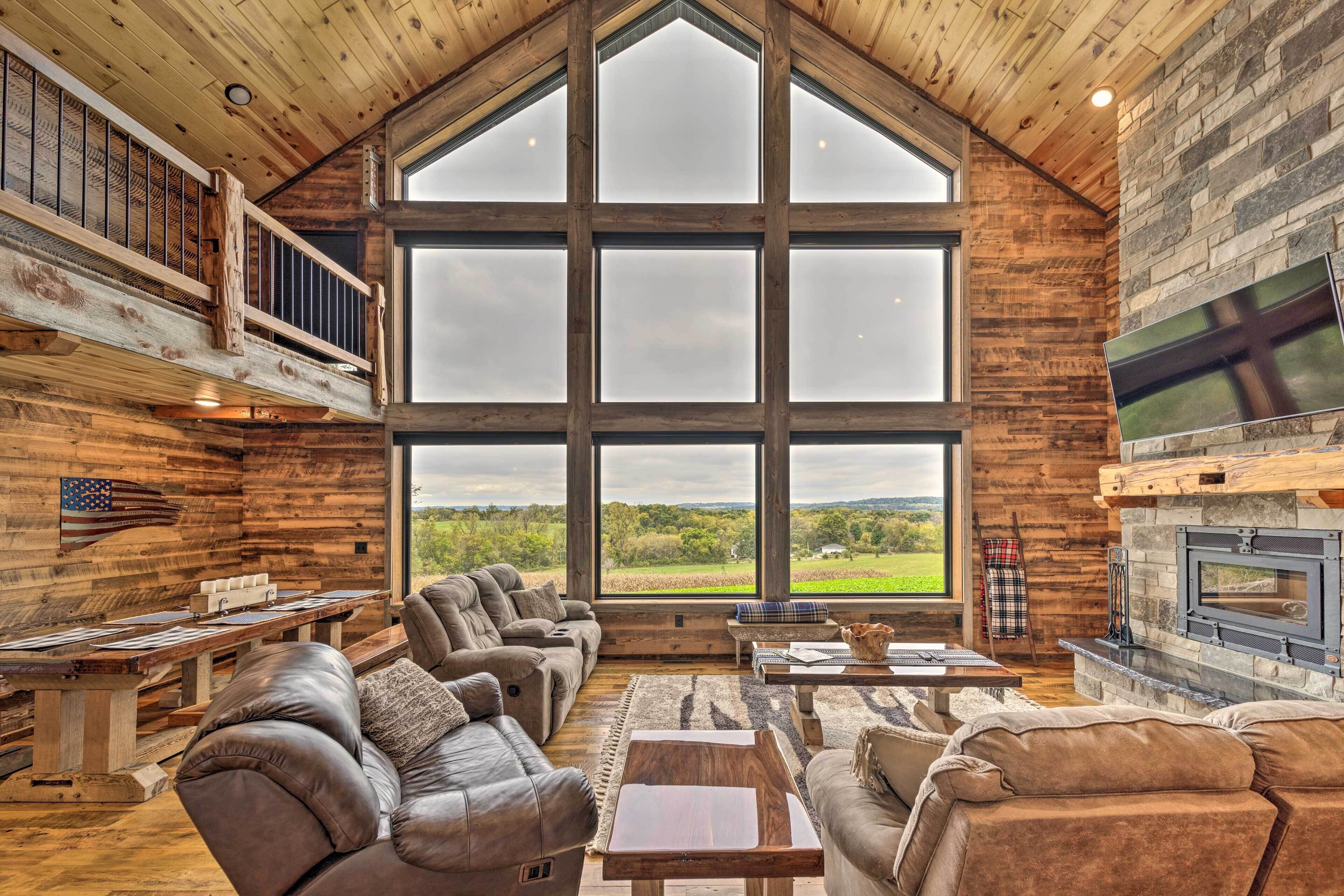 Galena Cabin w/ Wraparound Porch & Game Room!