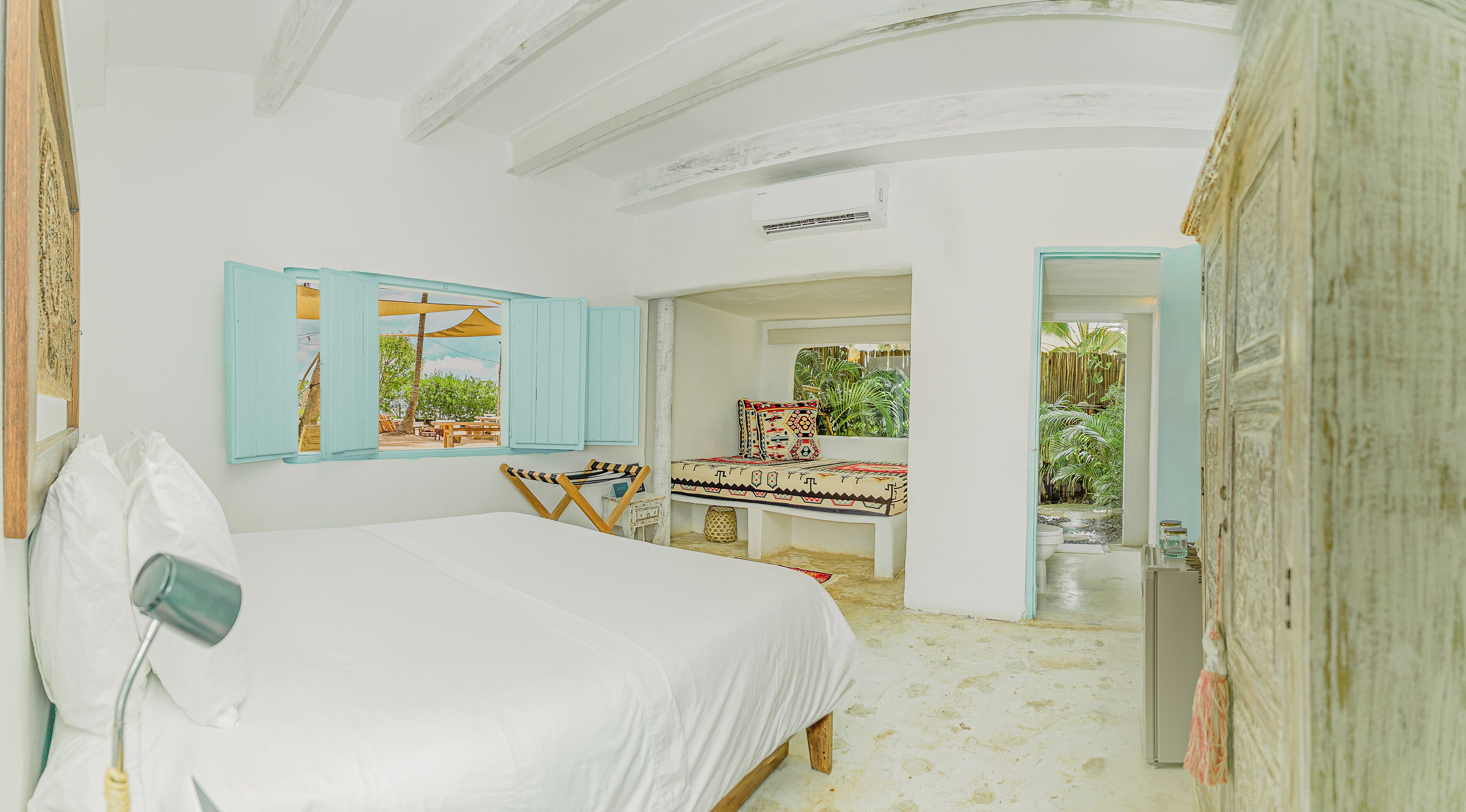 Standardværelse - 2 dobbeltsenge - udsigt til have | Udsigt fra værelset