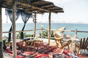 Blick von der Unterkunft