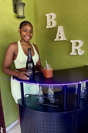 Bar (on property) - Penthouse villa on the beach, chef services available- extra cost. (Ocho Rios)