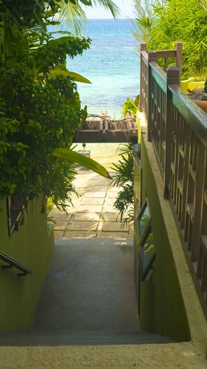 Property grounds - Penthouse villa on the beach, chef services available- extra cost. (Ocho Rios)