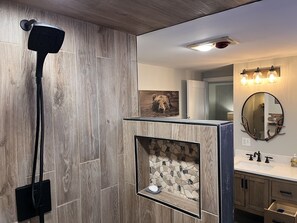 Shower, hair dryer, towels, soap - Ski on Ski Off & Newly Renovated! 30 feet to covered magic carpet at Carinthia. (Dover)