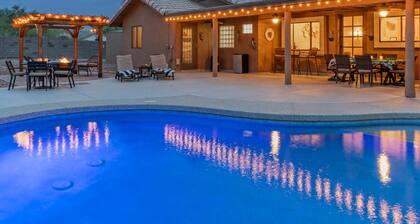PEACEFUL: One Story, 1 Acre Lot, Htd POOL, Fire Pit, Cornhole, 3 Bikes, TVs All BRs, RV Parking