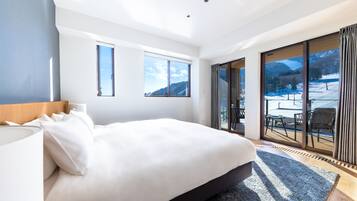 Apartamento superluxo, 5 quartos, para não fumantes, vista para a montanha | Cofres nos quartos, individualmente decorados