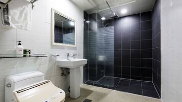 Standard Room (Free Breakfast for 2, except Monday) | Bathroom | Shower, designer toiletries, hair dryer, bathrobes