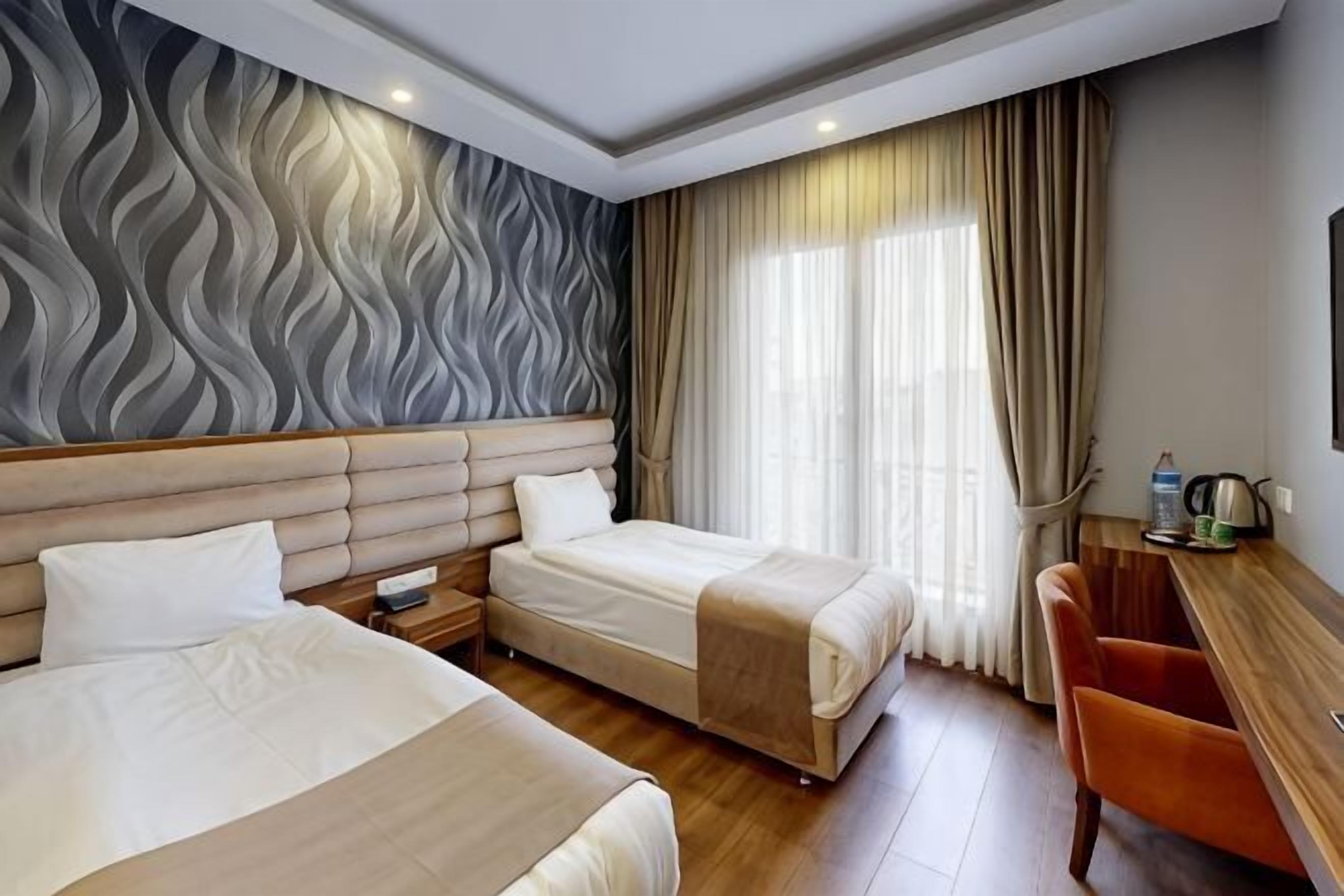 Premium bedding, minibar, in-room safe, desk