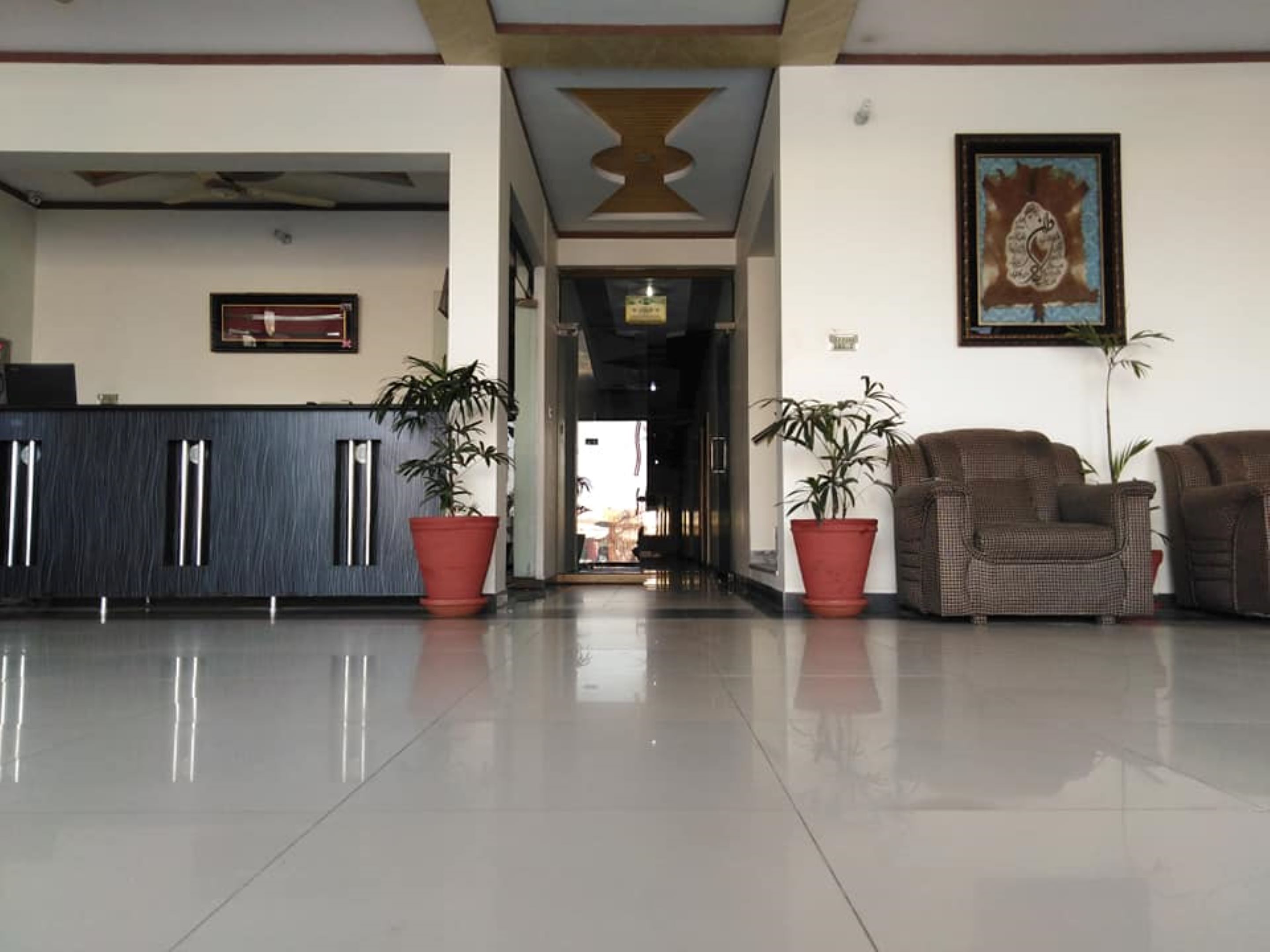 Coin salon dans le hall