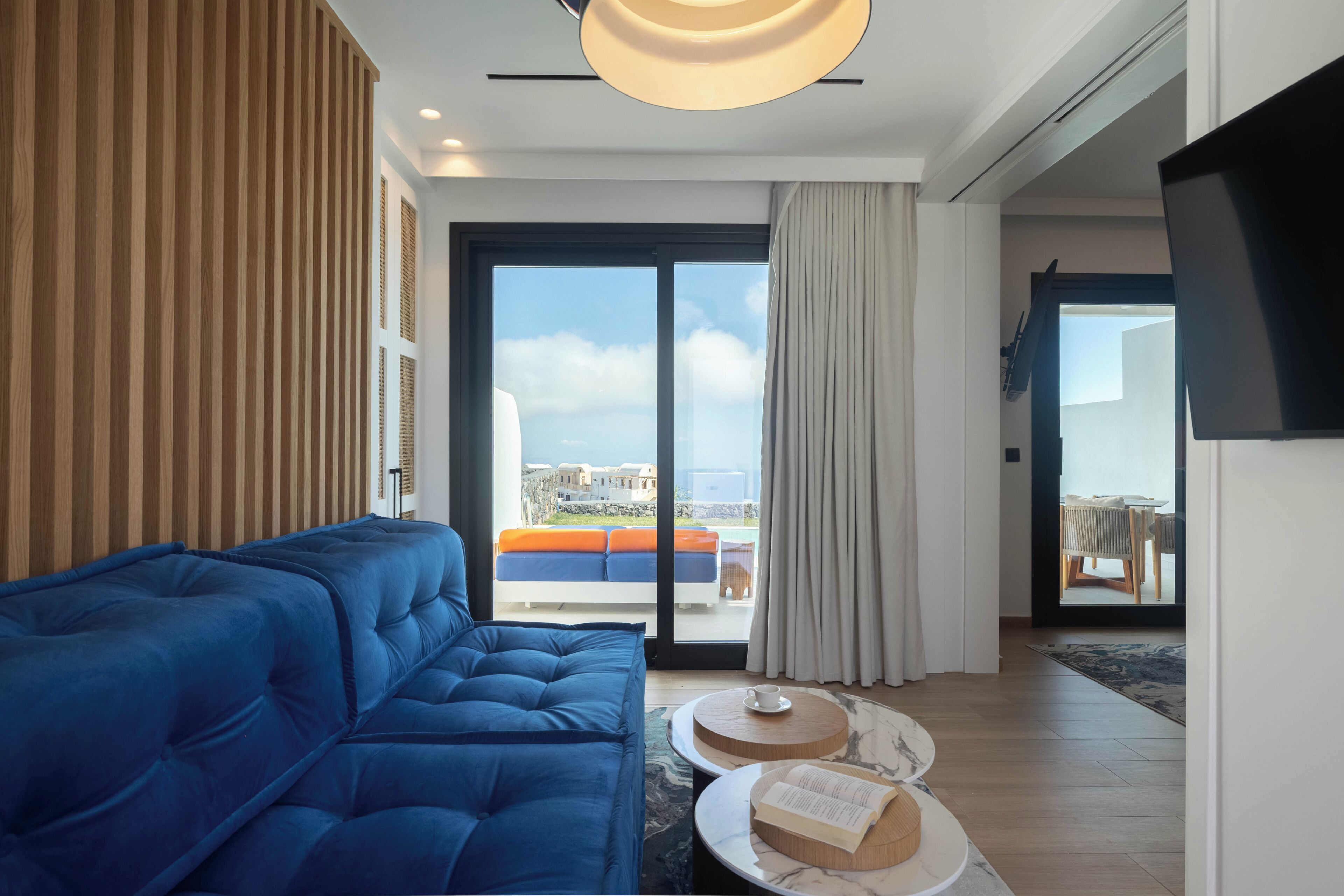 Grand Villa with Sea View and Heated Pool | Área de estar