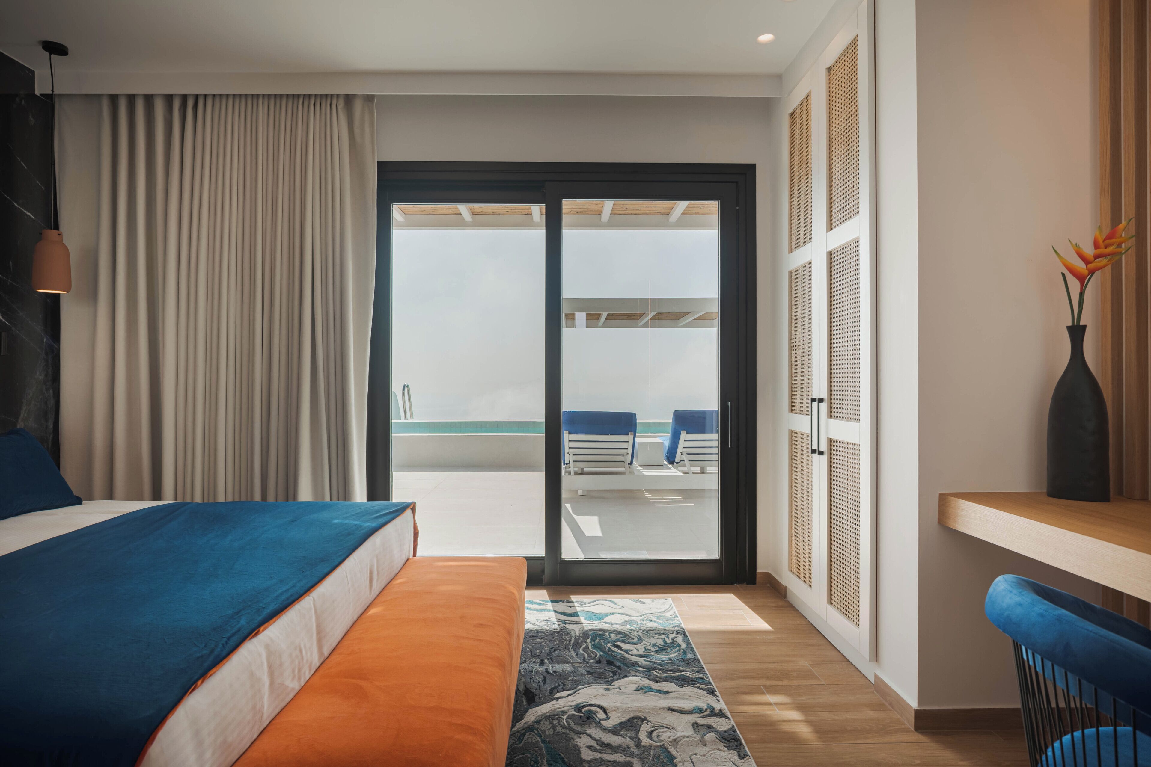 Premium Suite with Sea View and Private Pool | Egyptian cotton sheets, premium bedding, down comforters, pillowtop beds