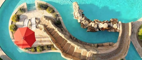 屋外プール、温水プール