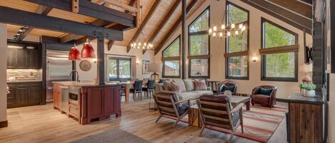 TV, fireplace, stereo