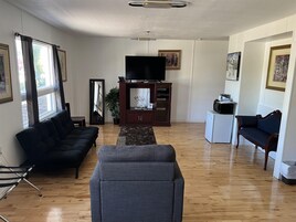 Standard Room, 2 Queen Beds, Non Smoking (Larger Room;with Sofabed) | Premium bedding, individually furnished, desk, laptop workspace
