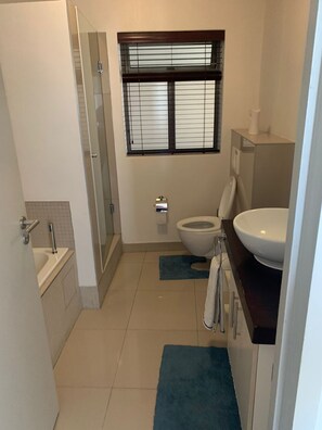 Bathtub, towels, soap, toilet paper - Home away from home in Africas most sought after city (Cape Town)