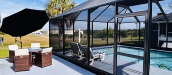 Adorable guest suite with private pool and entrance.