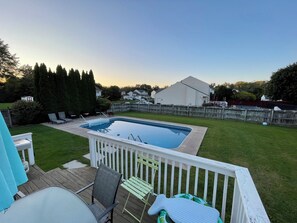 Terrace/patio - 3 bedroom house with fenced in yard and pool close to Syracuse (Cicero)