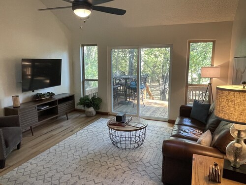 Cedar Cabin on Stilts with 2 decks in the Trees by Lake Lewisville 