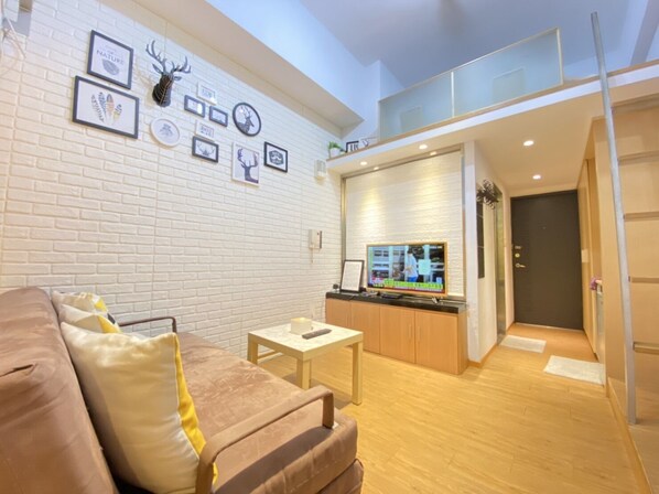 Living area - Tokyo Loft duplex apt (Taipei)