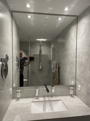 Shower, hair dryer, towels, soap - Quiet, comfortable studio 35M2 facing manicured garden 15km from La Fleche zoo (Durtal)